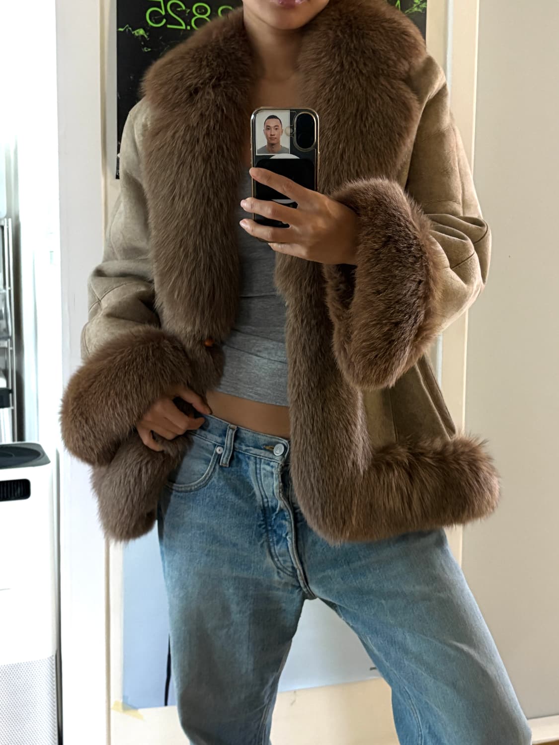 양털 리얼 무스탕 폭스 퍼자켓 상품이미지3