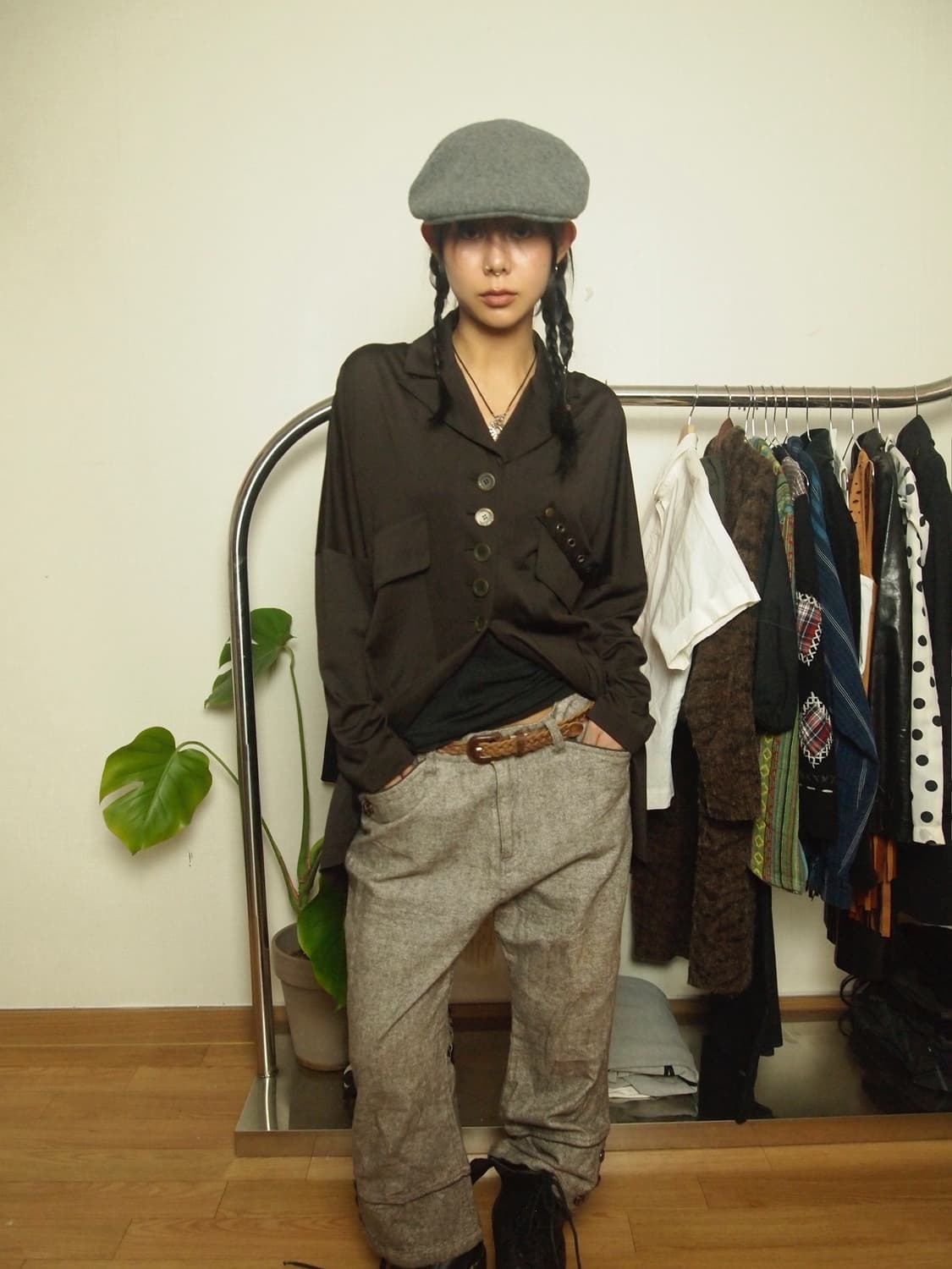 미치코런던 버튼 버뮤다 팬츠 상품이미지2