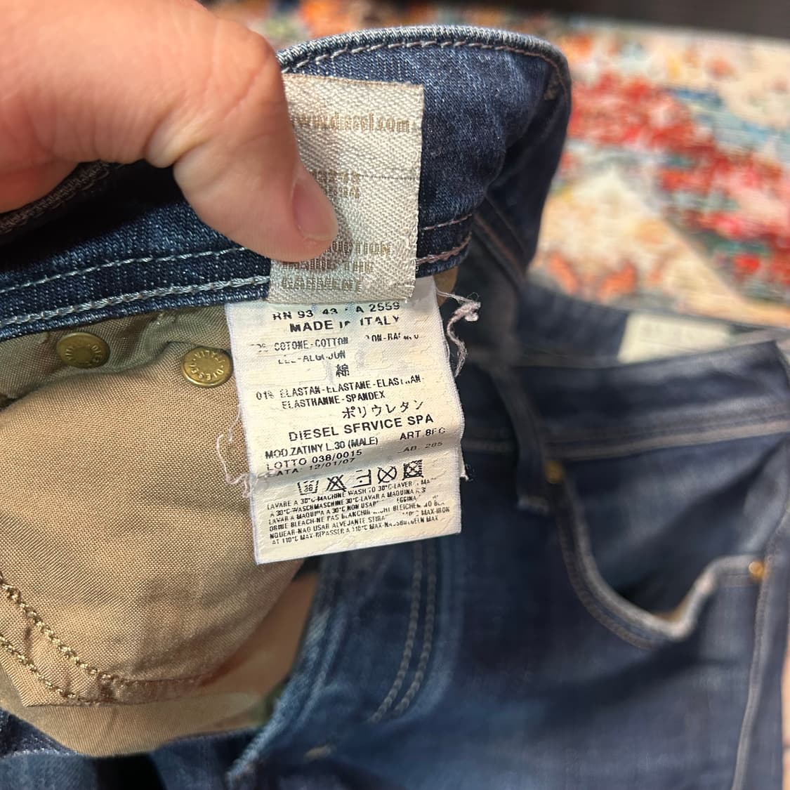 [31/30] 디젤 자티니 부츠컷 데님 팬츠 상품이미지7