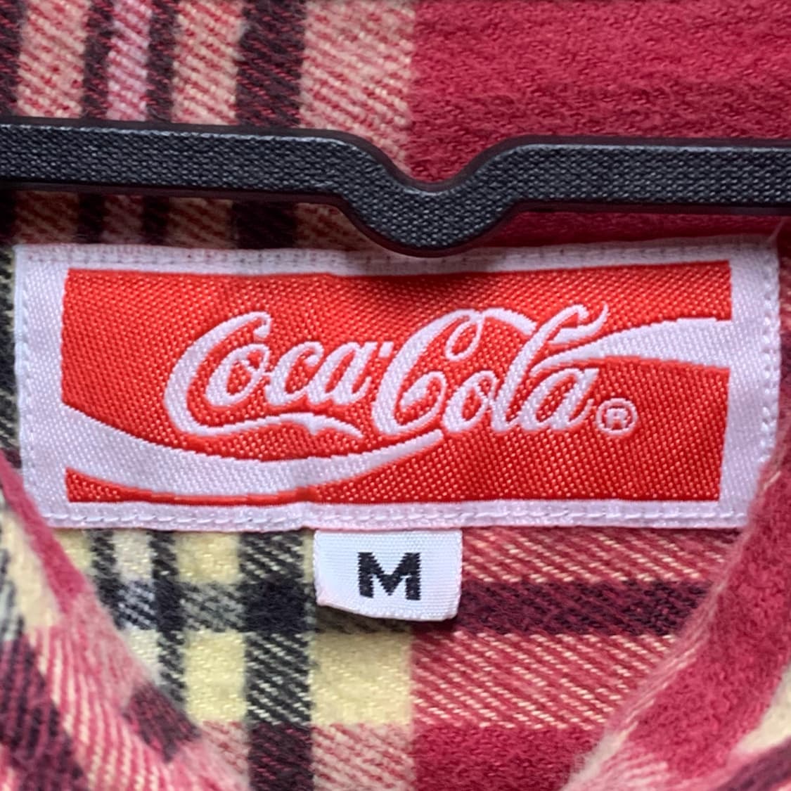 [M] 코카콜라 타탄체크 플란넬셔츠 상품이미지4