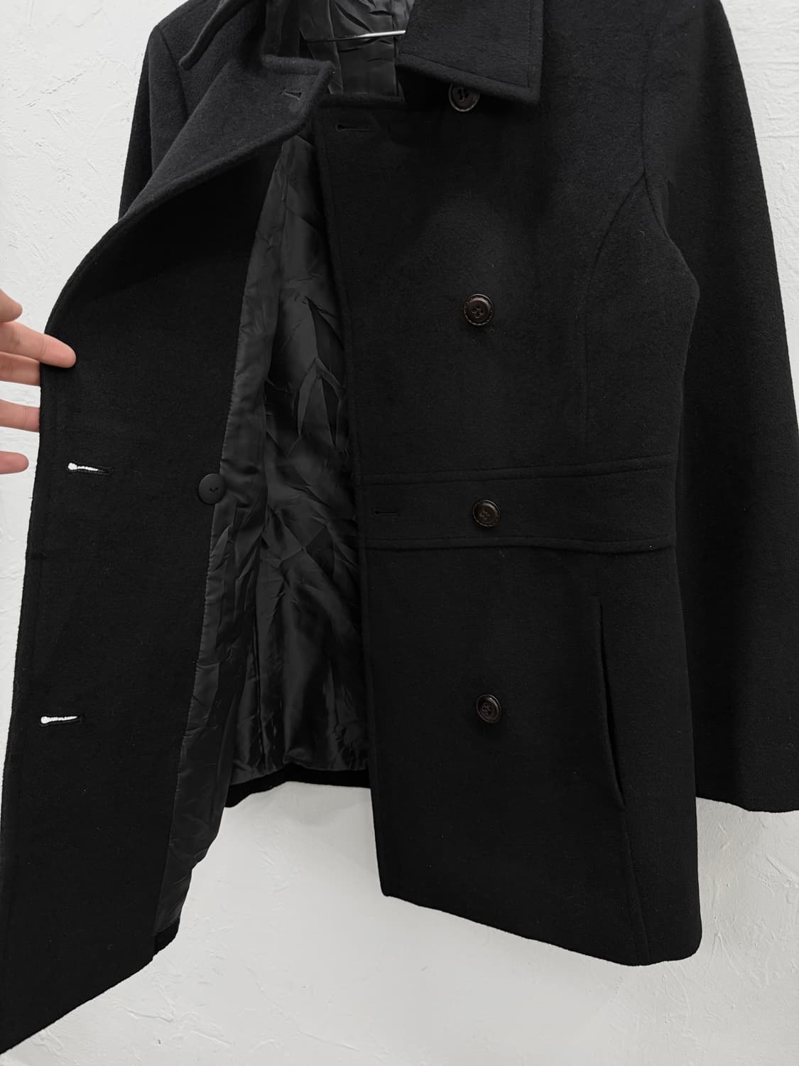 parioly 앙고라 버튼 하프 코트 상품이미지3