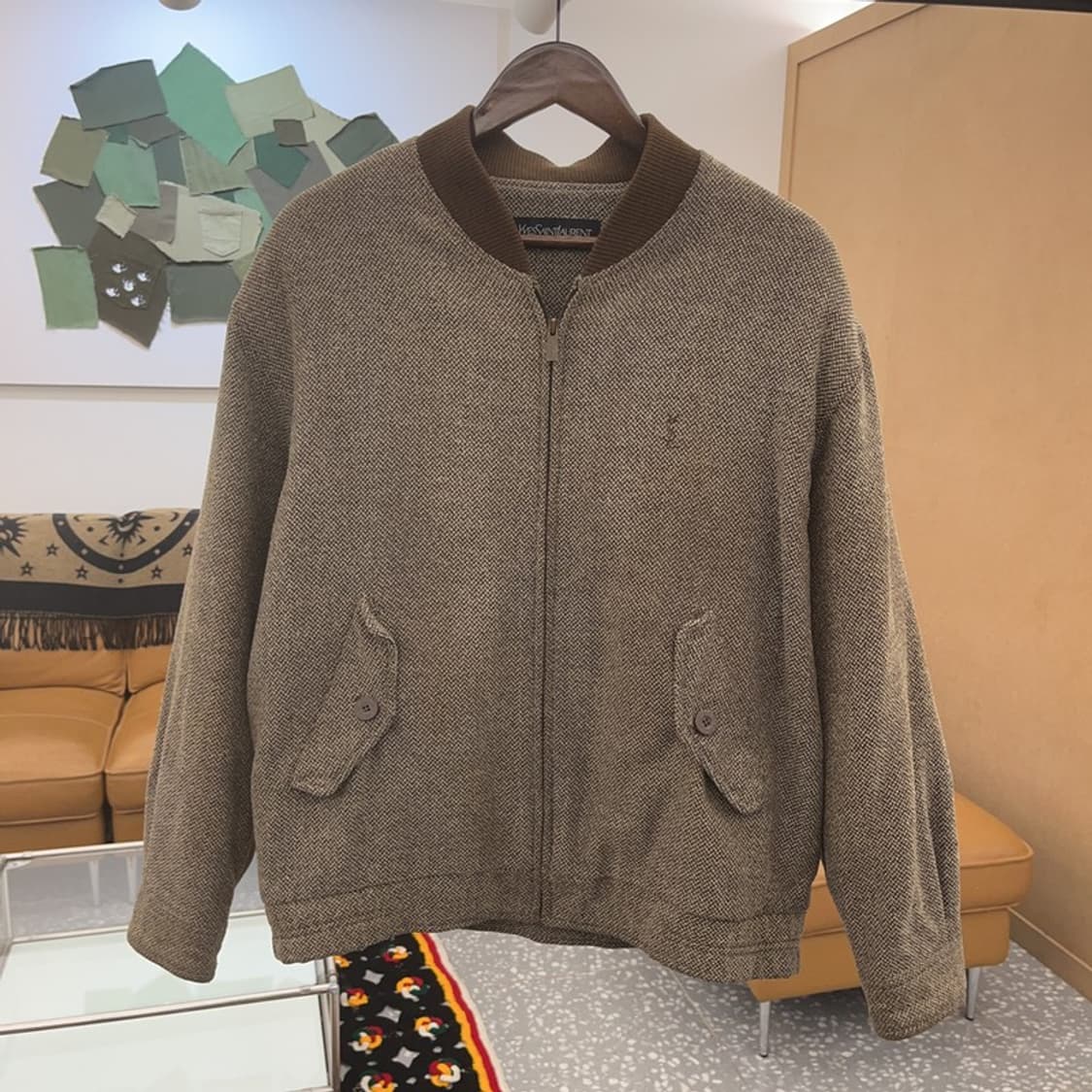 입생로랑 YSL 정품 90s 올드스쿨 오버핏 자켓 105 C06382 상품이미지3