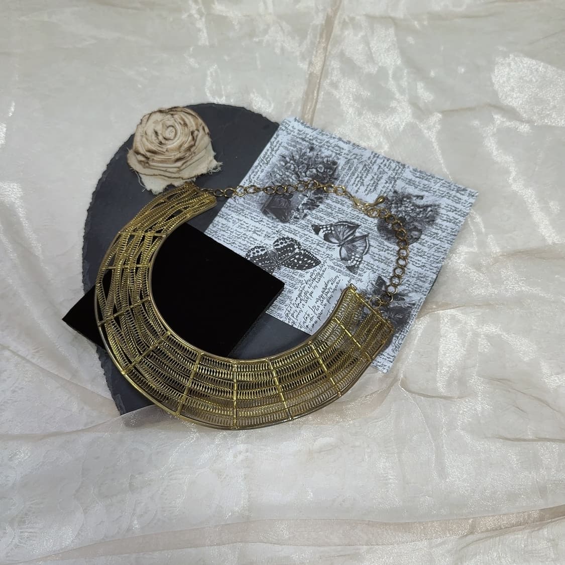 빈티지  메탈 이타리아 브레이드  목걸이 상품이미지2