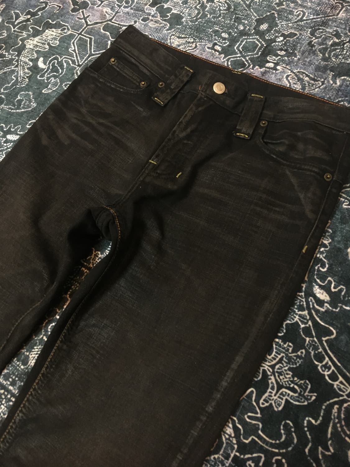 Vinatge wax coating jean 상품이미지3