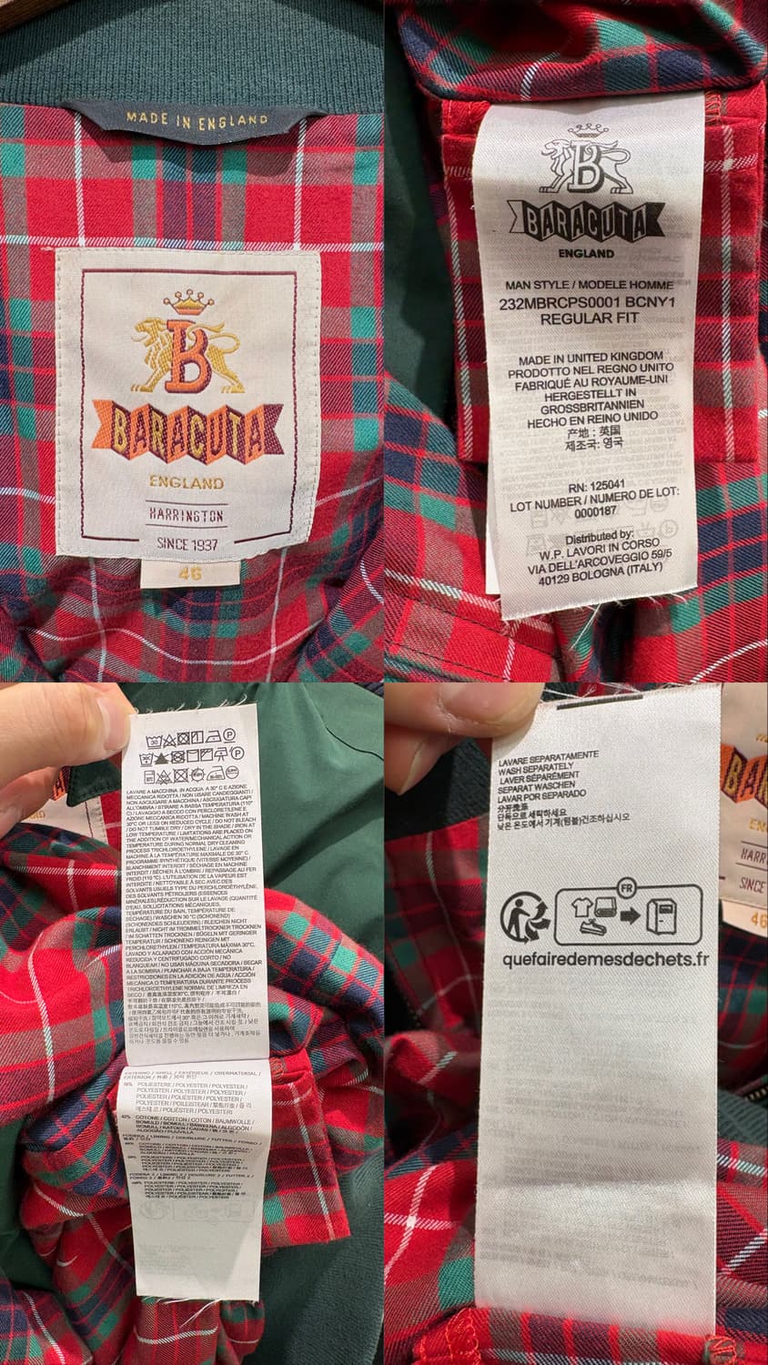 바라쿠타 G9 클래식 해링턴 자켓 상품이미지10