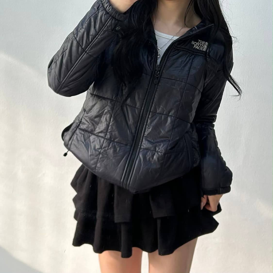 노스페이스 블랙 고프코어 경량 패딩 자켓(90) 상품이미지1