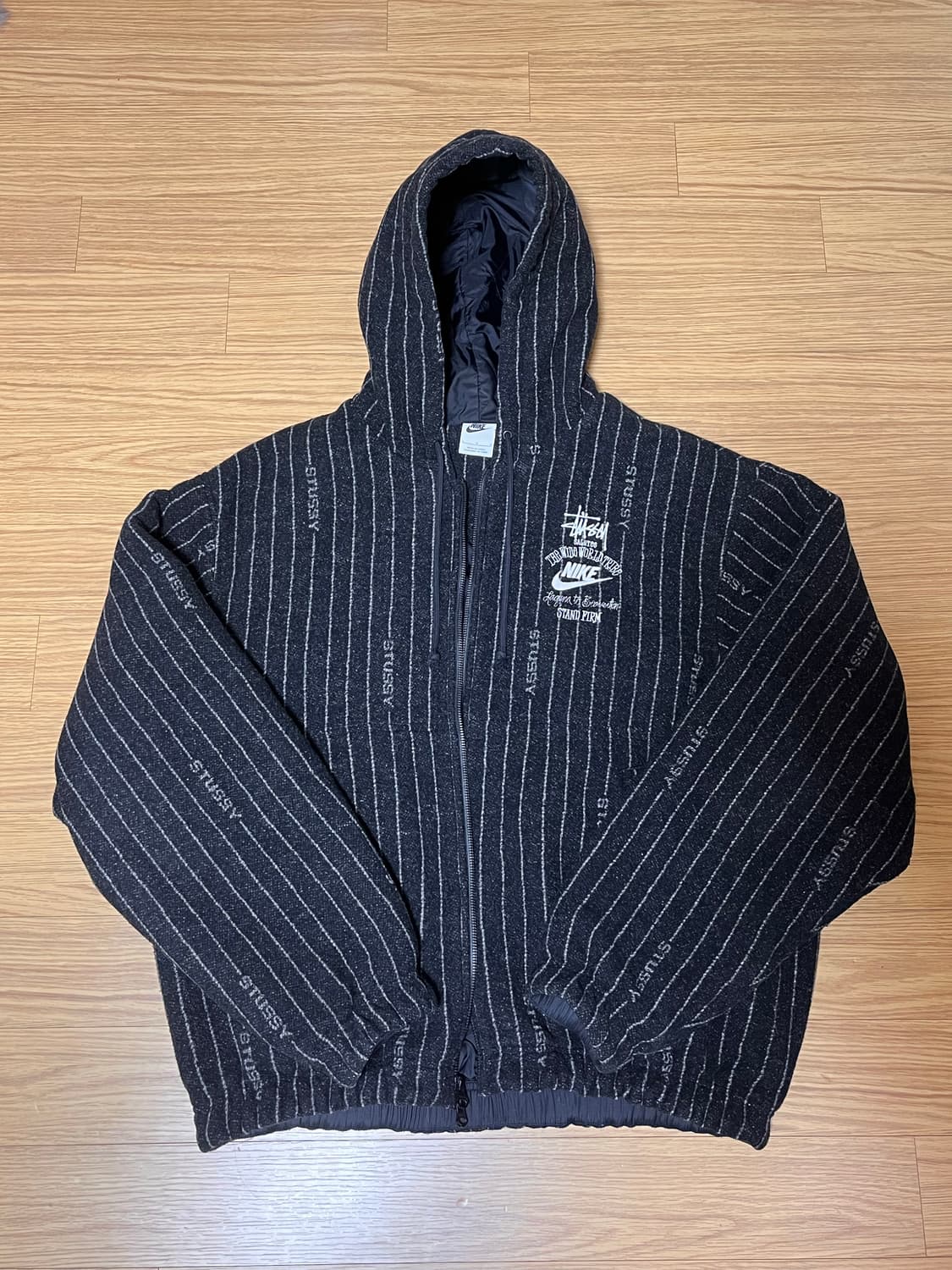 나이키 스투시 스트라이프 울 자켓 L 나투시 상품이미지2