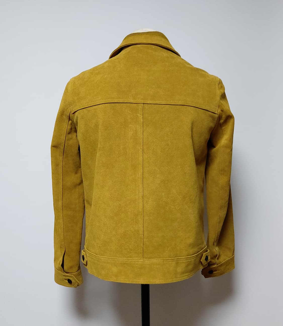 남성 리얼 카우 레드 스웨이드 트러커 자켓(95~100) 상품이미지3