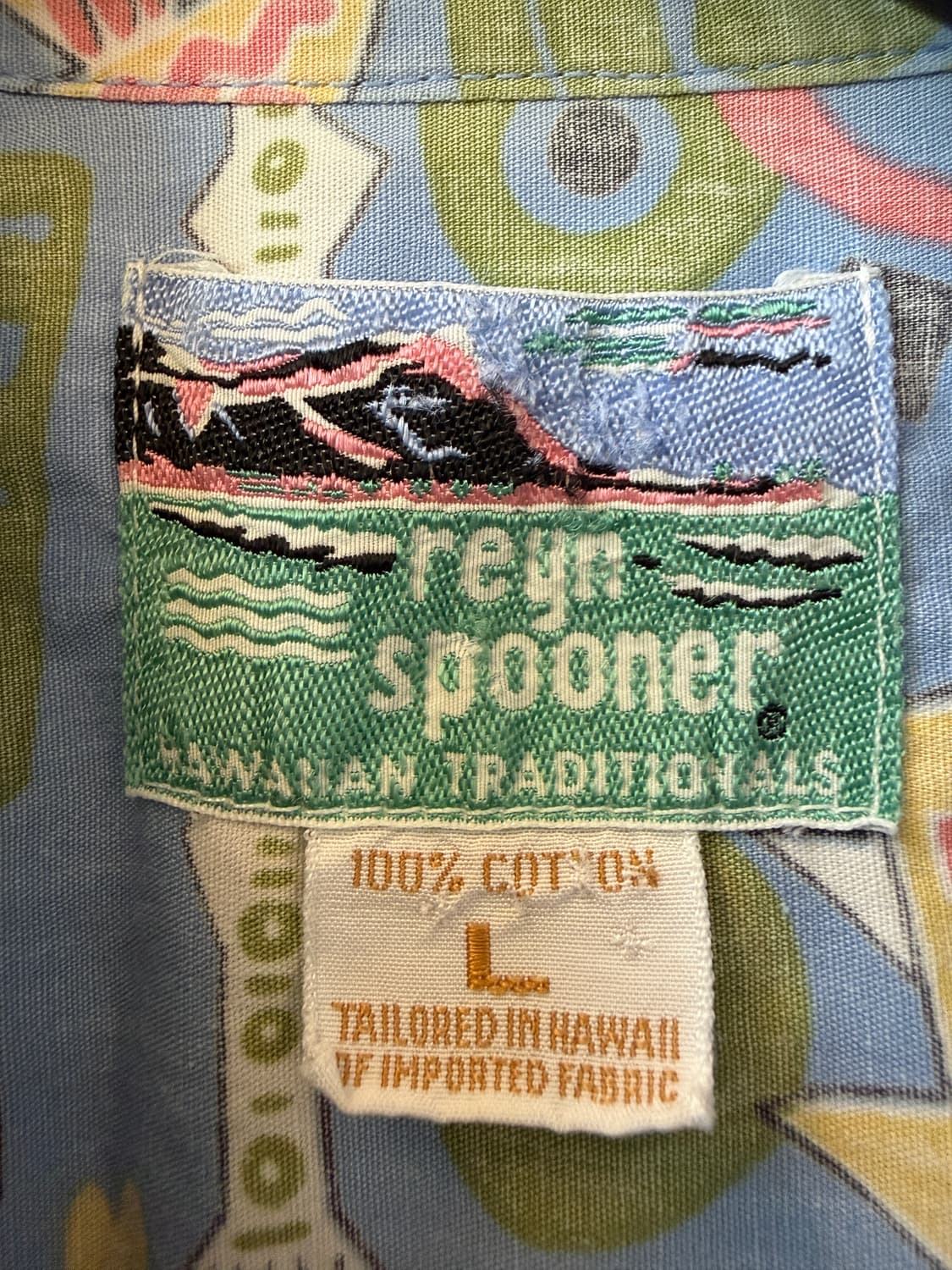 90s Reyn Spooner 리버스 하와이안 셔츠 L 상품이미지3