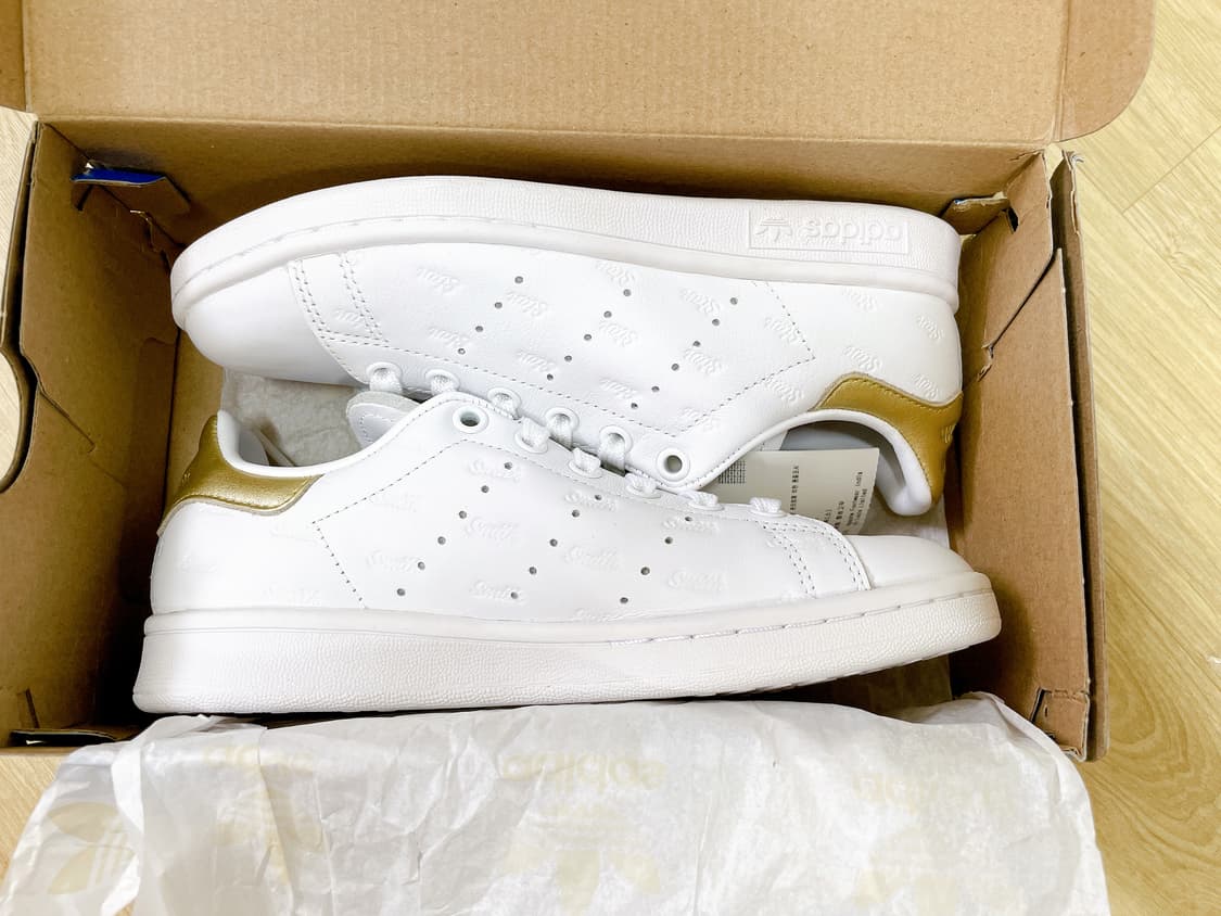[새상품] Adidas 아디다스 스탠스미스 골드 매장판 상품이미지10