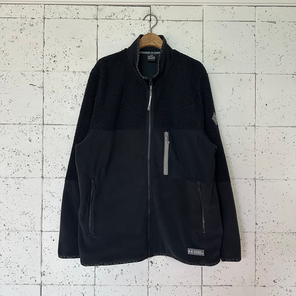 2XL 언더아머 플리스 블랙 상품이미지1