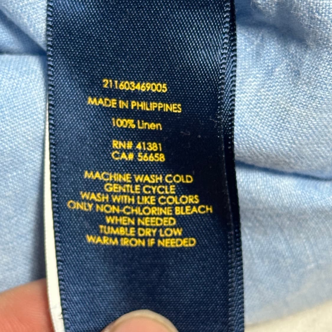 Polo Ralph Lauren 스카이블루 린넨 셔츠 상품이미지4