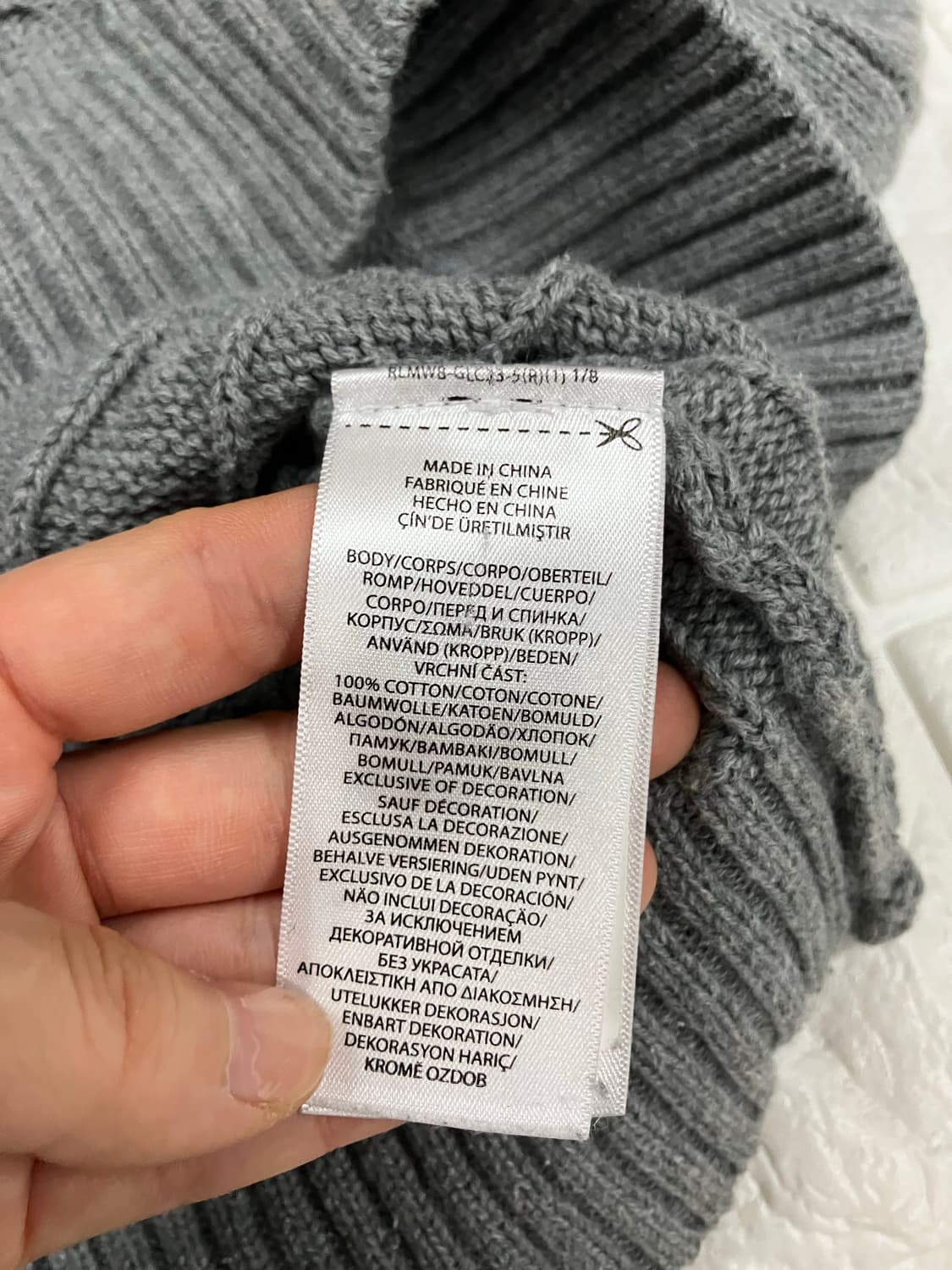 폴로 랄프로렌 케이블 니트 L 상품이미지6