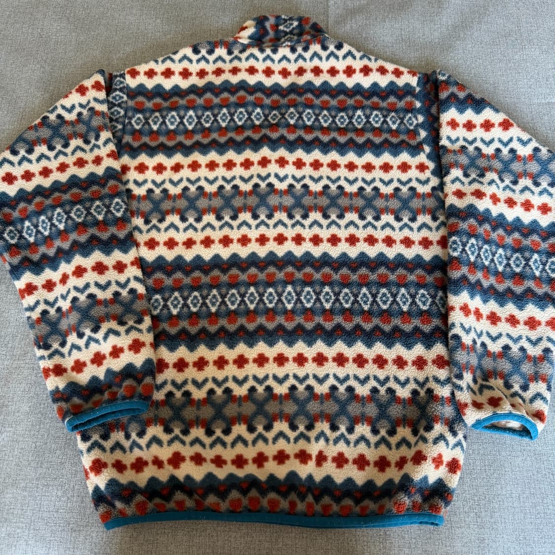 11FW 파타고니아 신칠라 스냅-T 페어아일/블루 아즈텍 패턴 멕시코 상품이미지7