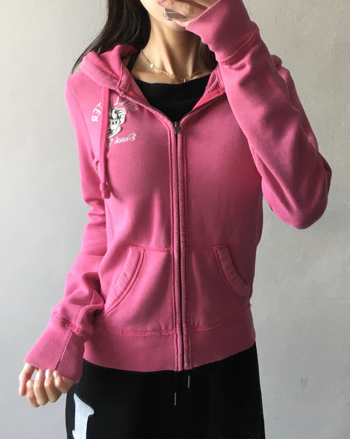 홀리스터 가슴로고 후드티 상품이미지1