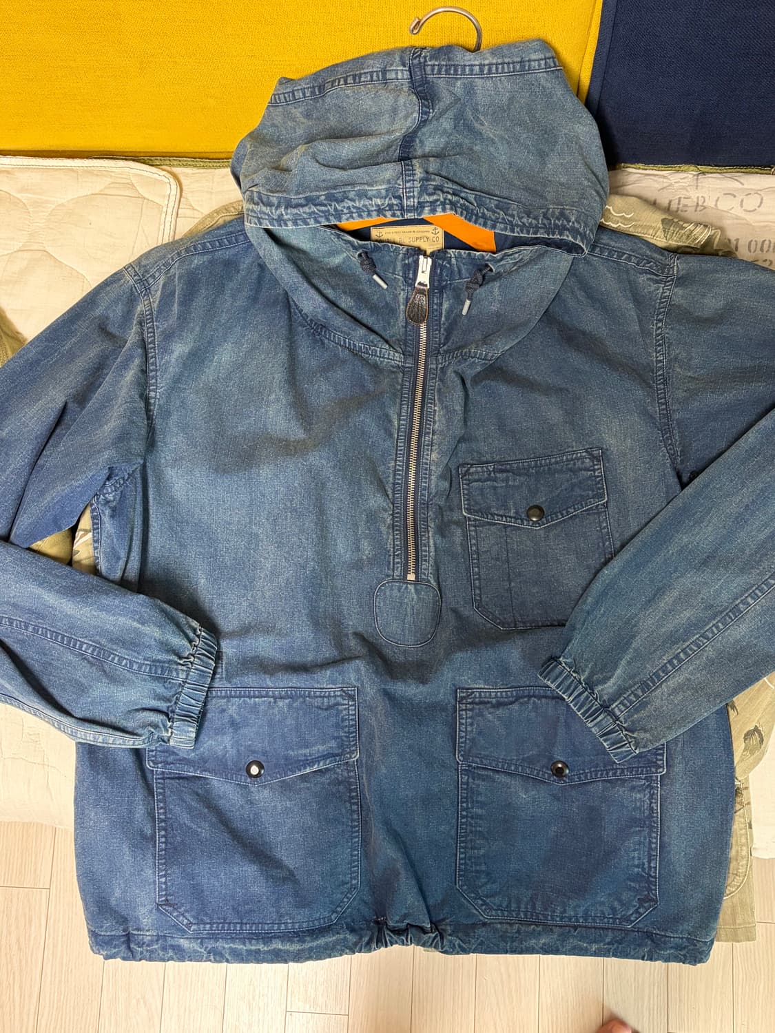 더블알엘 반집업 후드RRL Ripstop Popover Jacket S 상품이미지1