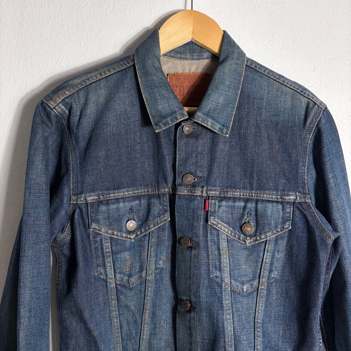 에드윈 5035 클래식 데님 트러커 자켓(M) 상품이미지2