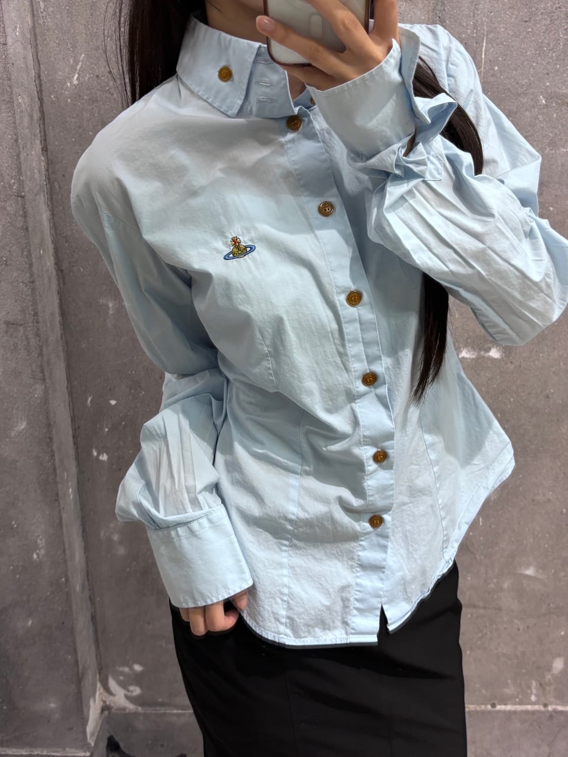 Vivienne Westwood 비비안웨스트우드 스카이블루 우먼 셔츠 상품이미지1