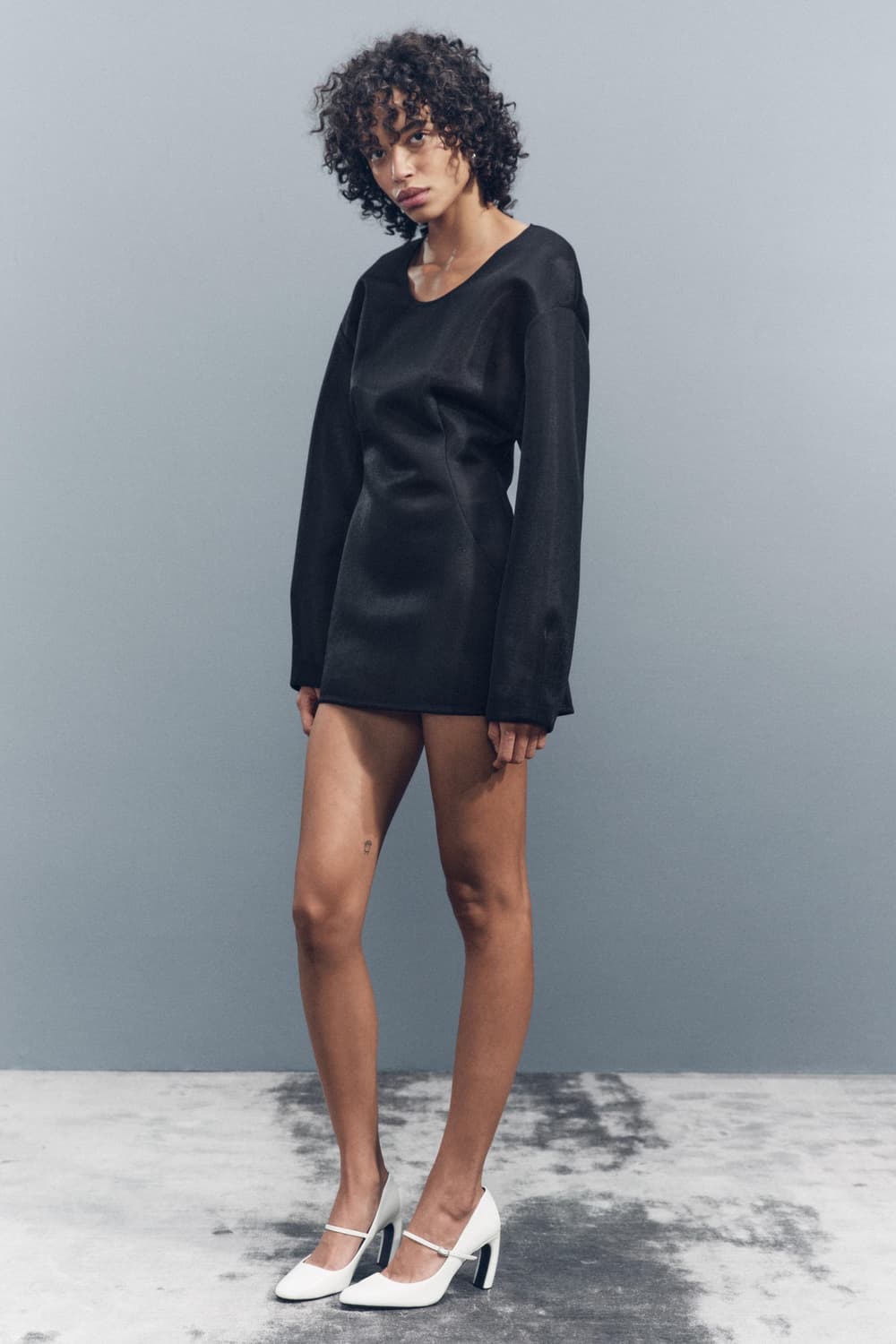 자라 하드 오간자 롱 탑 상품이미지2