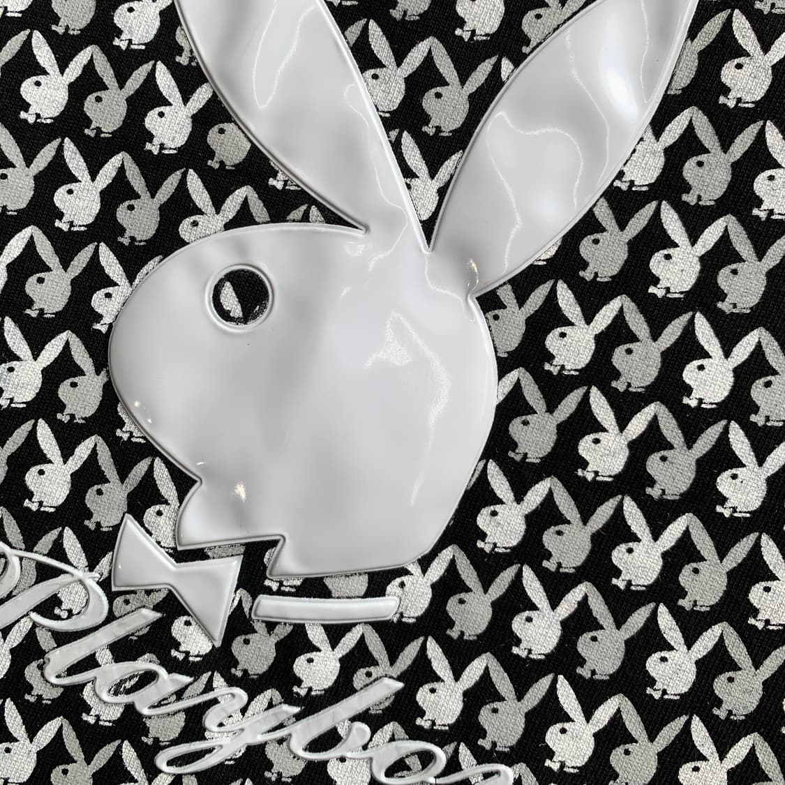 플레이보이 PLAYBOY 토끼 패턴 캡소매 반팔티 1500 상품이미지5