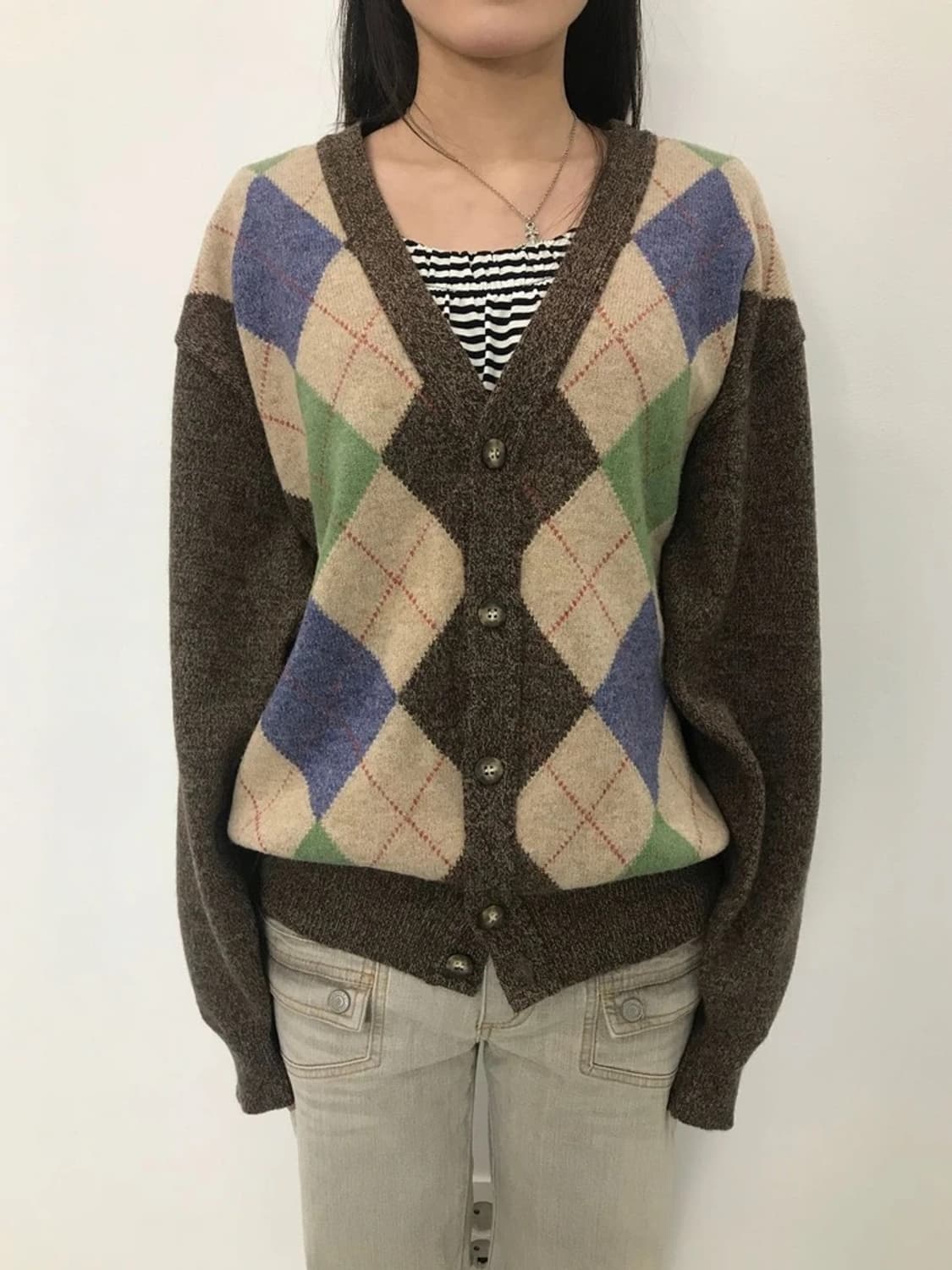 Regal Spirit Argyle Cardigan 상품이미지2