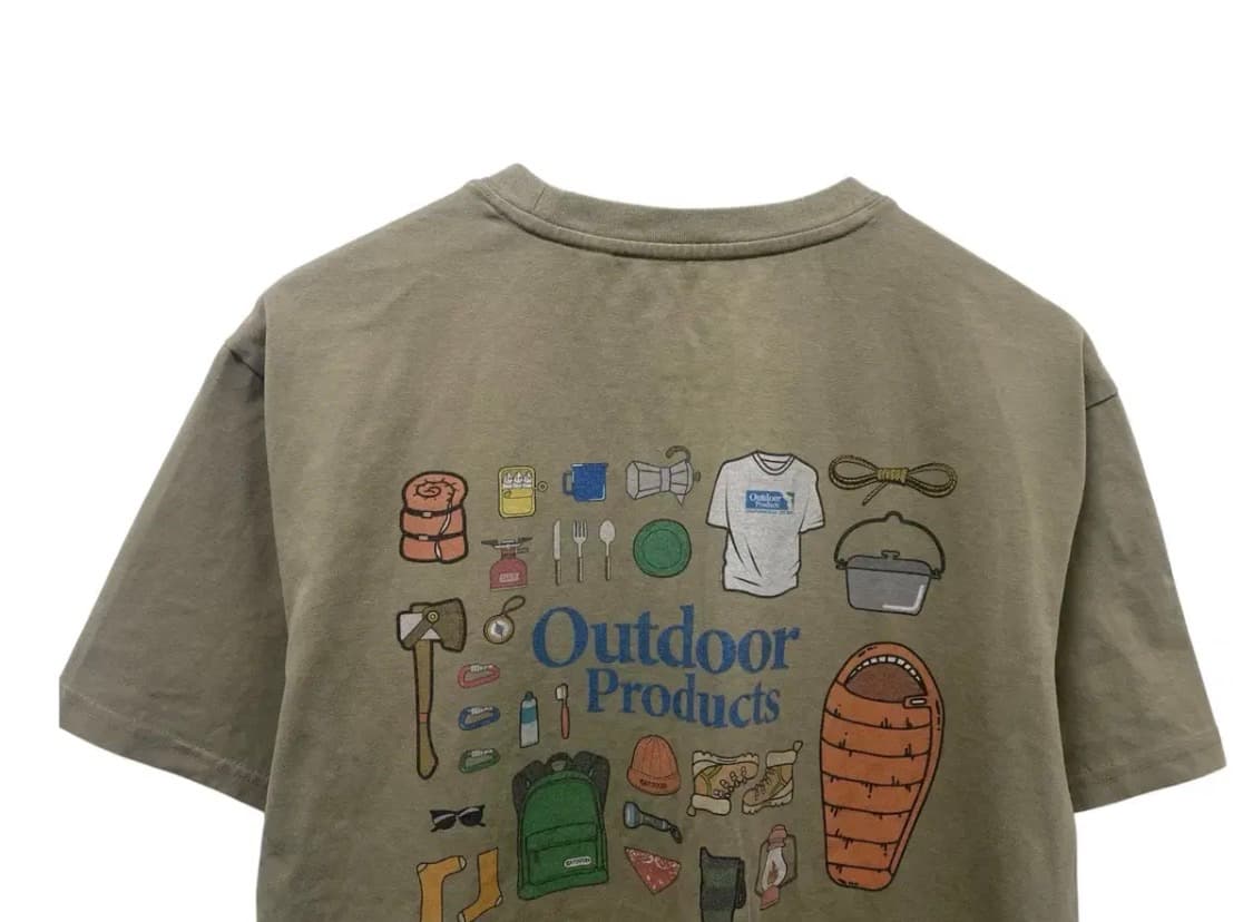 아웃도어 프로덕츠 캠핑 카키색 티셔츠 95 상품이미지5
