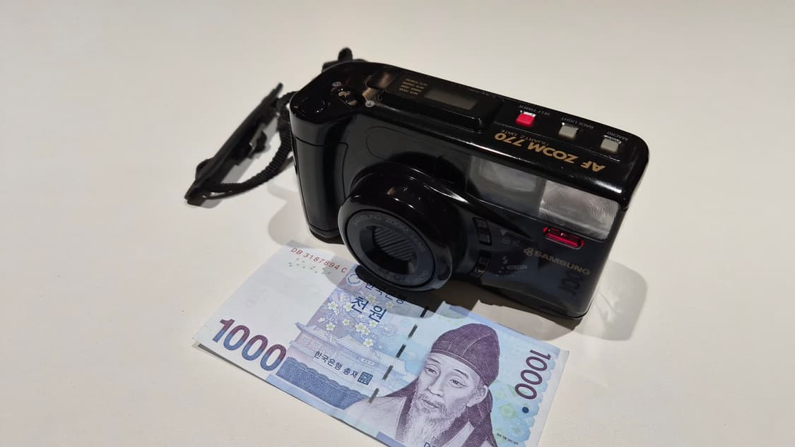 작례O 빈티지 근본 삼성 af zoom 770 쿼츠데이트 필름카메라 필카 상품이미지1