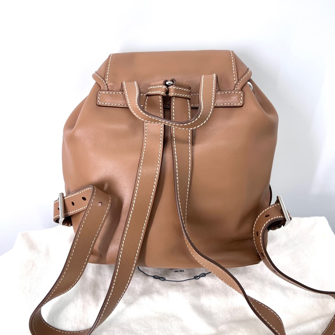 프라다 삼각로고 레더 시티 백팩 (B6677B) 상품이미지5