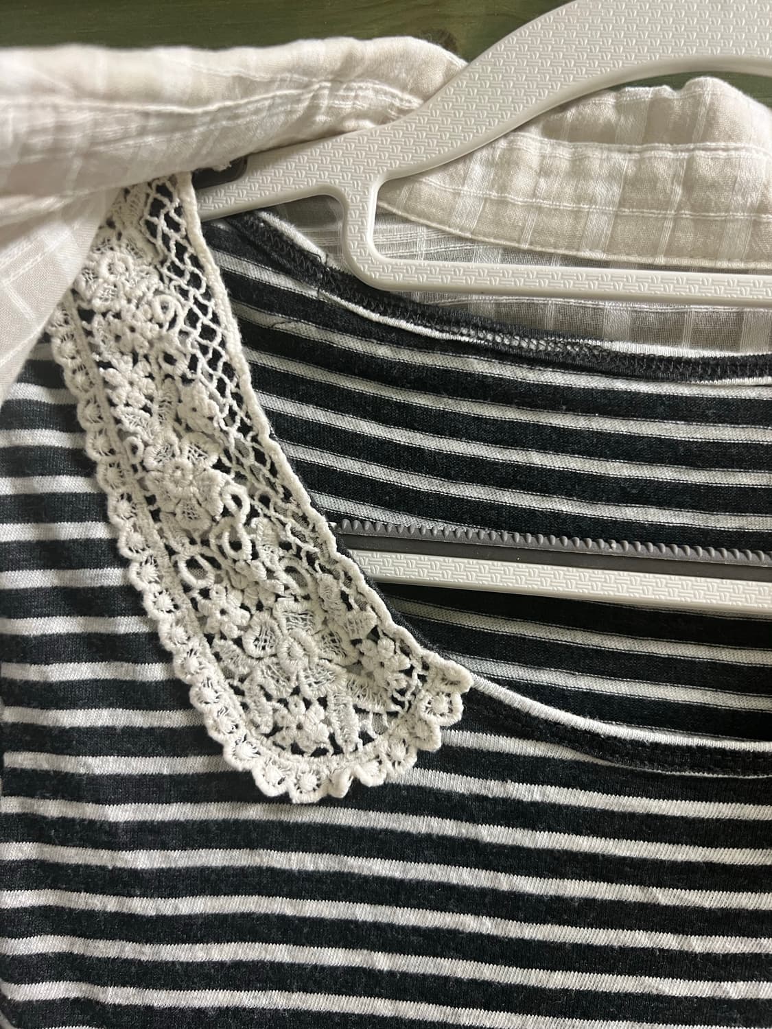 일본빈티지. 체크 셔츠 + 스트라이프 반팔 상품이미지3