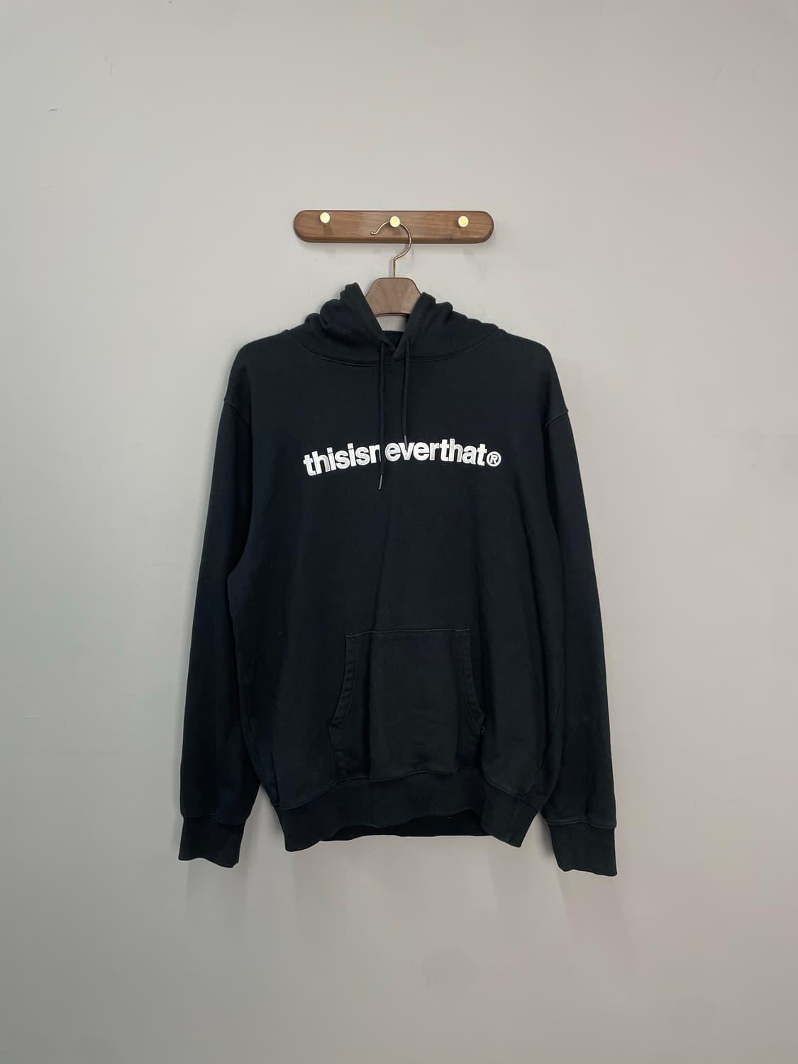 디스이즈네버댓 로고 블랙 후드티 H2176 상품이미지2