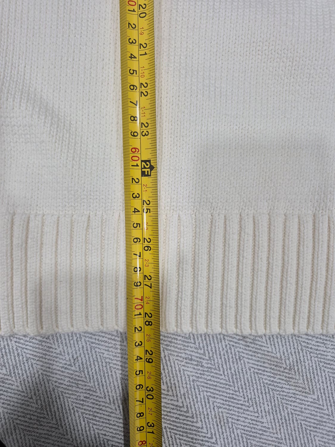 타미힐피거 니트 플래그 빅로고 포인트  울 스웨터 아이보리 남성 100 상품이미지9