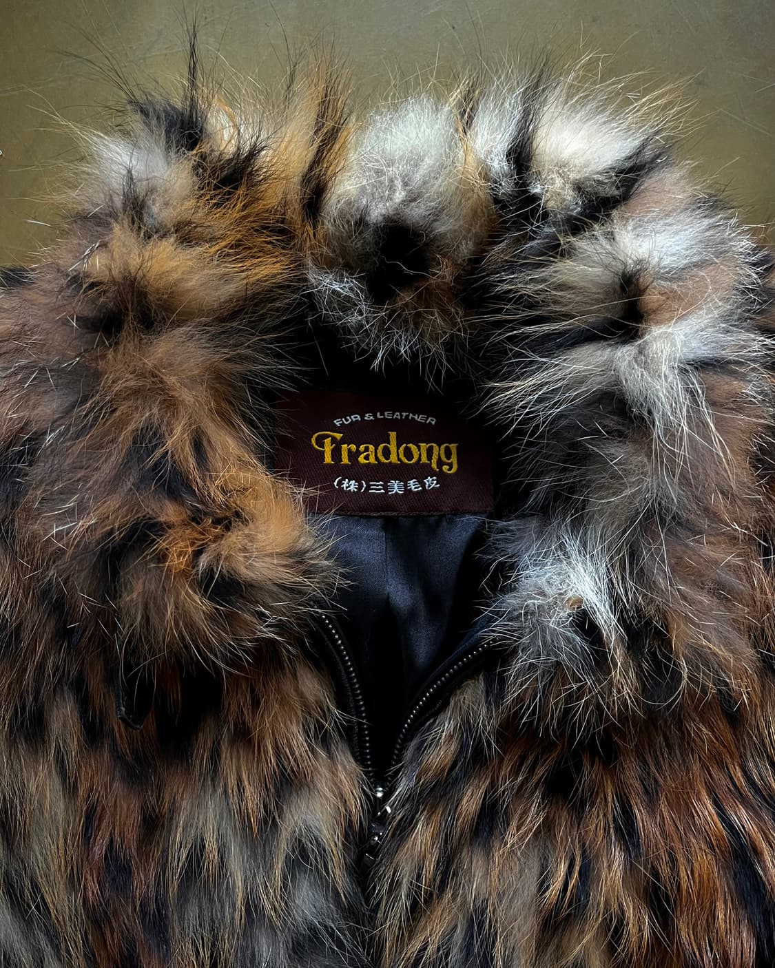 Real Leopard Raccoon Fur Lambskin Jacket 상품이미지6