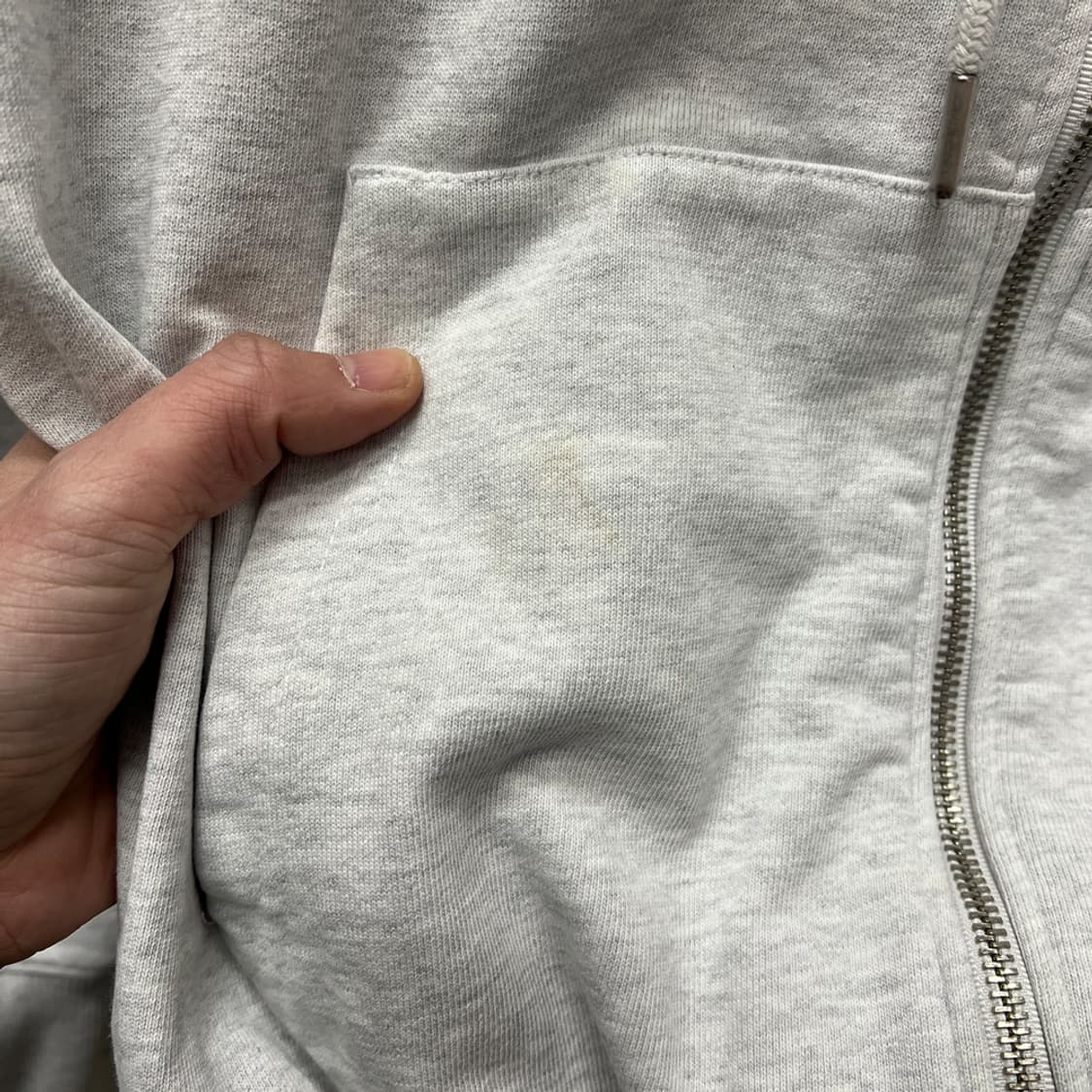 빈트릴 오버핏 투웨이 옐로우 해시태그 후드 집업 M 상품이미지6