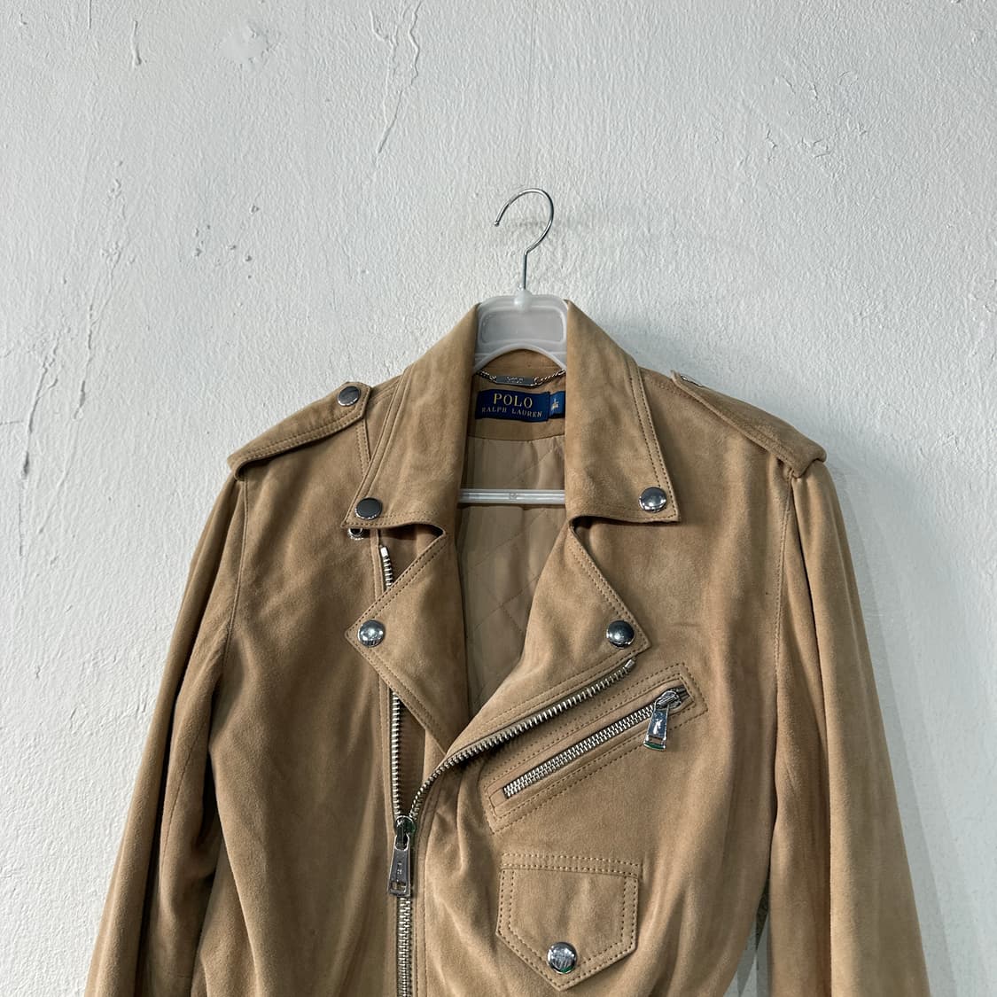 폴로랄프로렌 스웨이드가죽 라이더 자켓 0 상품이미지2