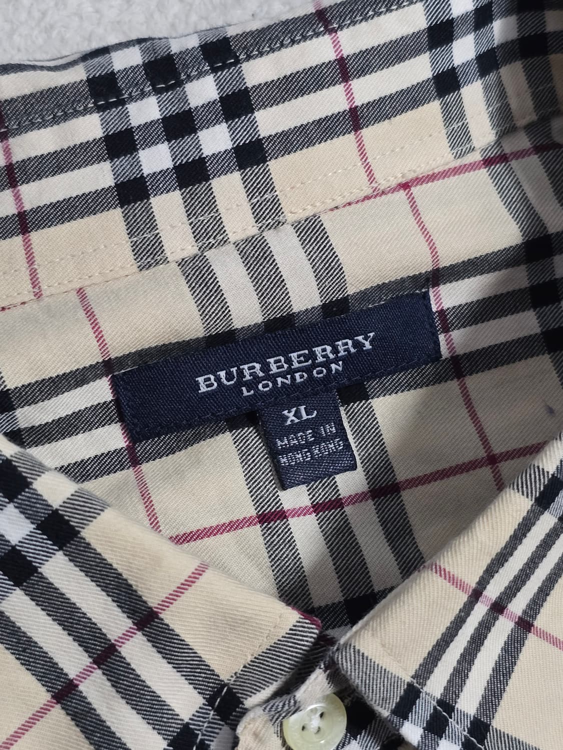 버버리 Burberry 노바체크 코튼 셔츠 XL사이즈 상품이미지6