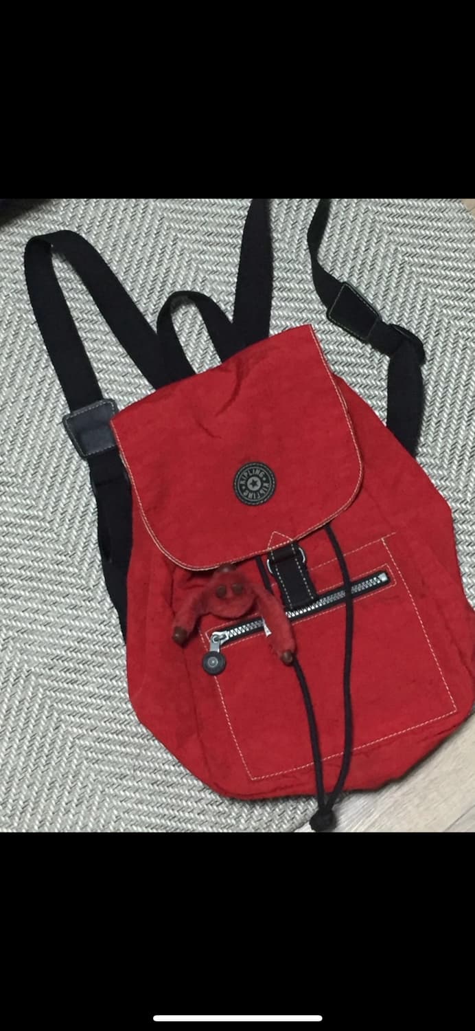 빈티지 키플링 레드 복조리 백팩  상품이미지5