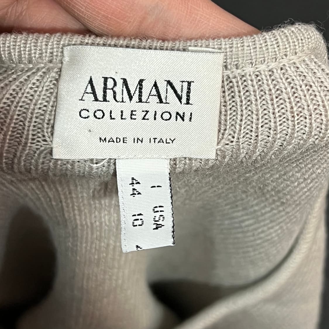  아르마니 꼴레지오니 울 하프 니트 y15718 상품이미지5