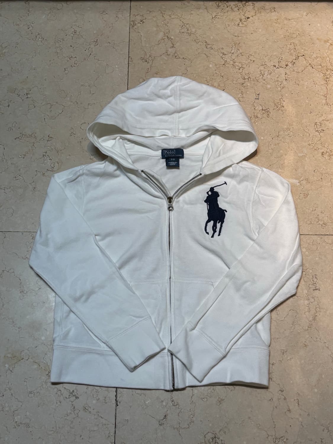 폴로 랄프로렌 빅포니 화이트 후드집업🦴 상품이미지1