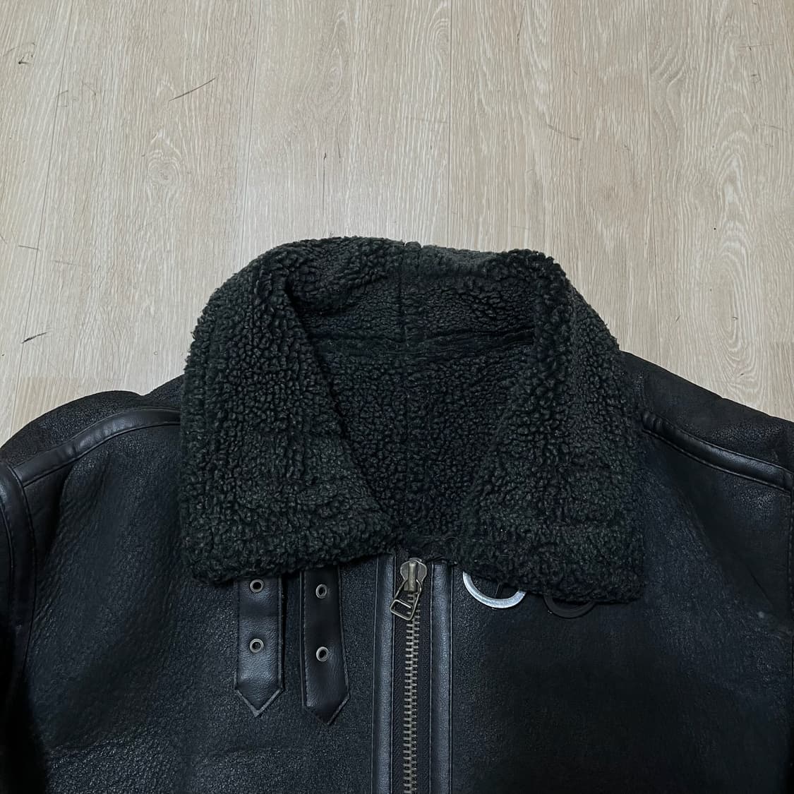 LINUS CLUB 남성 돈피 가죽 양털 무스탕 자켓 M/95  상품이미지2