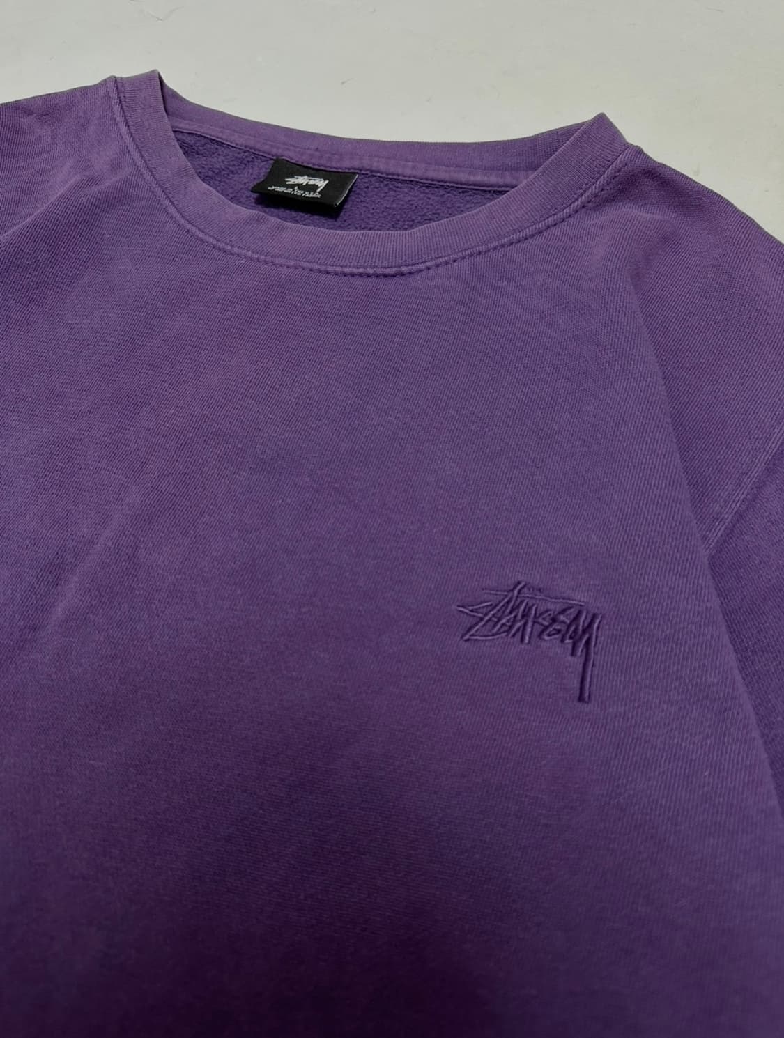 스투시 피그먼트 다이드 빅스탁 맨투맨 상품이미지4