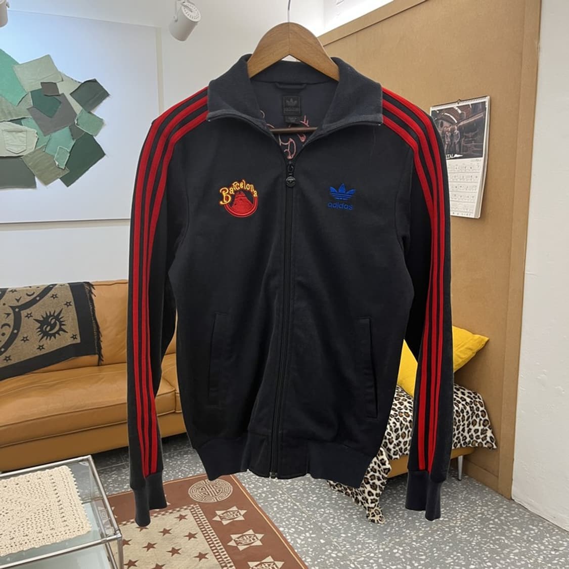 아디다스 올드스쿨 스트릿 펑크 바르셀로나 져지 집업 90 C10297 상품이미지4
