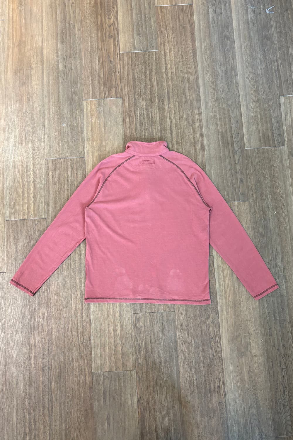 Contrast Stitch Detail Half-Zip Pullover 상품이미지6