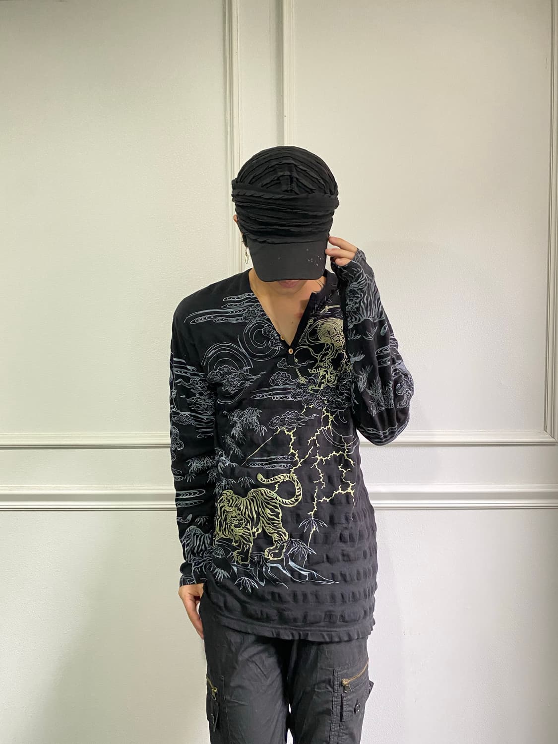 Oriental Print Loose-Fit Sleeve 상품이미지6