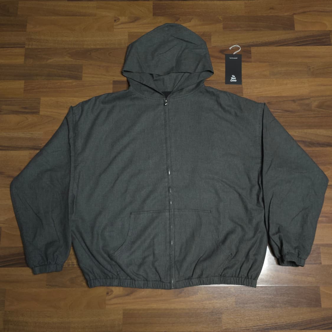 [3]더뤡코즈 울 체크 후디 점퍼 상품이미지1