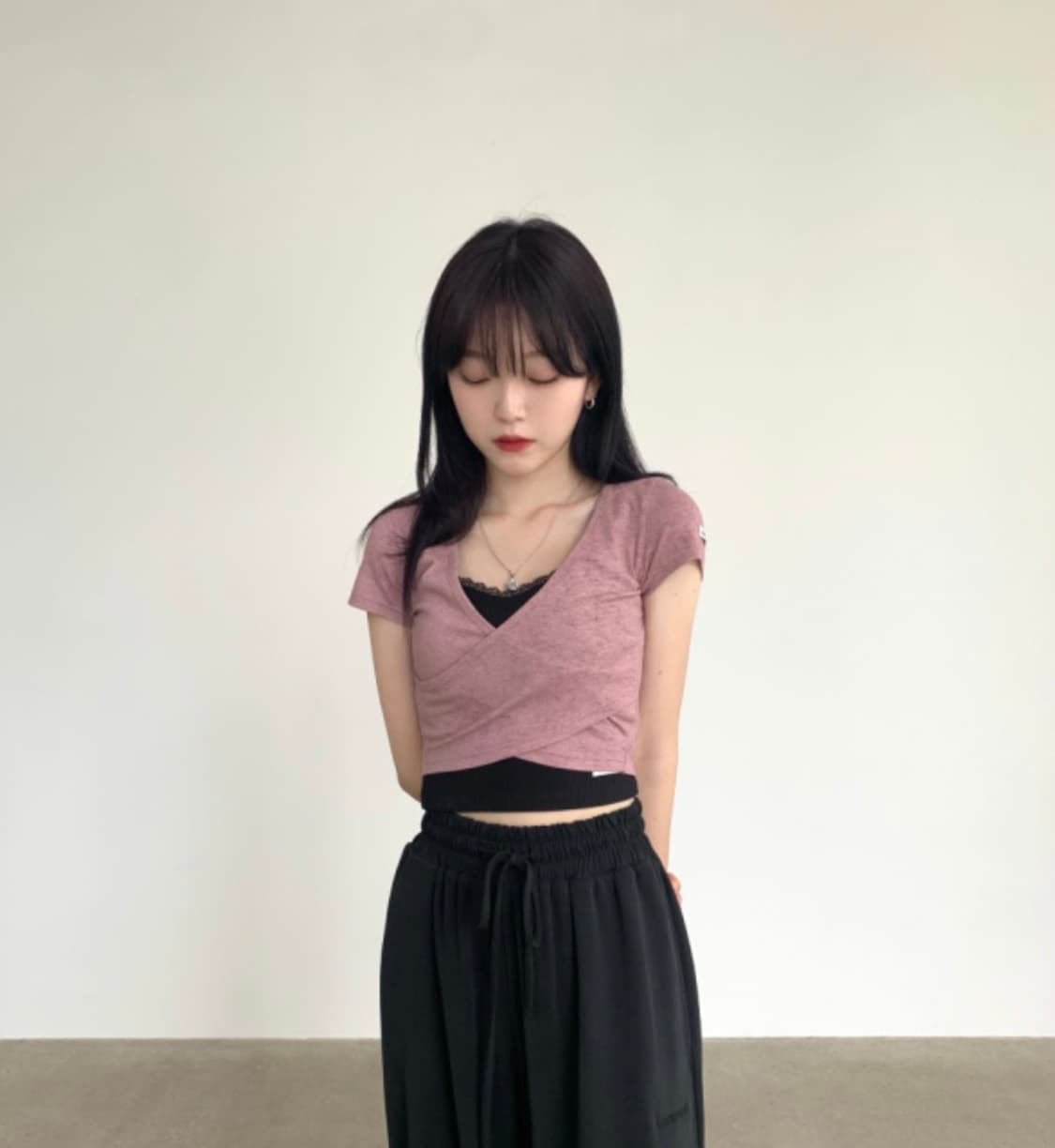 체리퀴리 랩 반팔티 2사이즈  상품이미지1