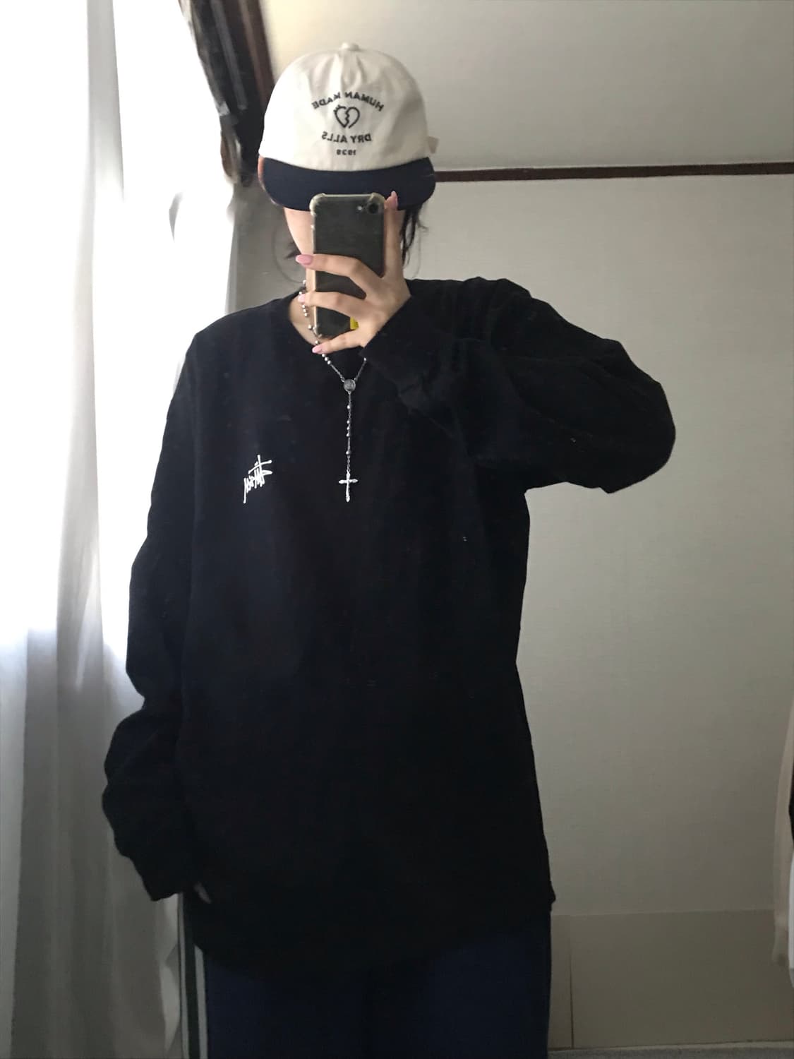 스투시 블랙 빅로고 롱슬리브 상품이미지6