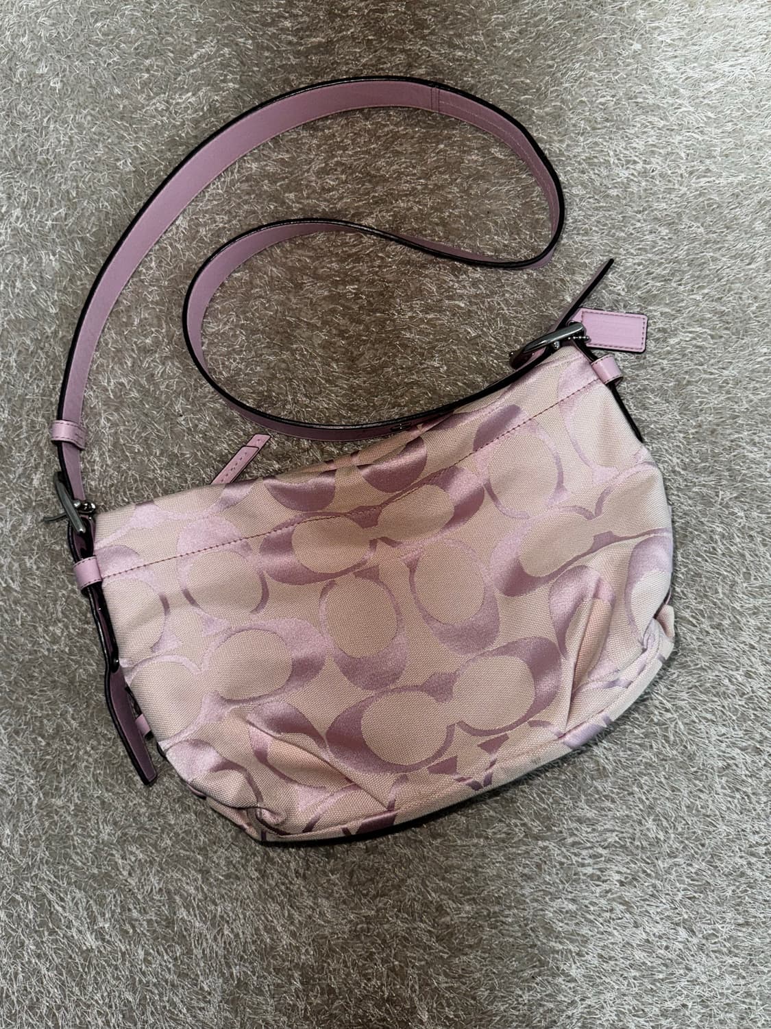 코치 화이트 핑크 00’s 갸루 숄더 크로스백 상품이미지2