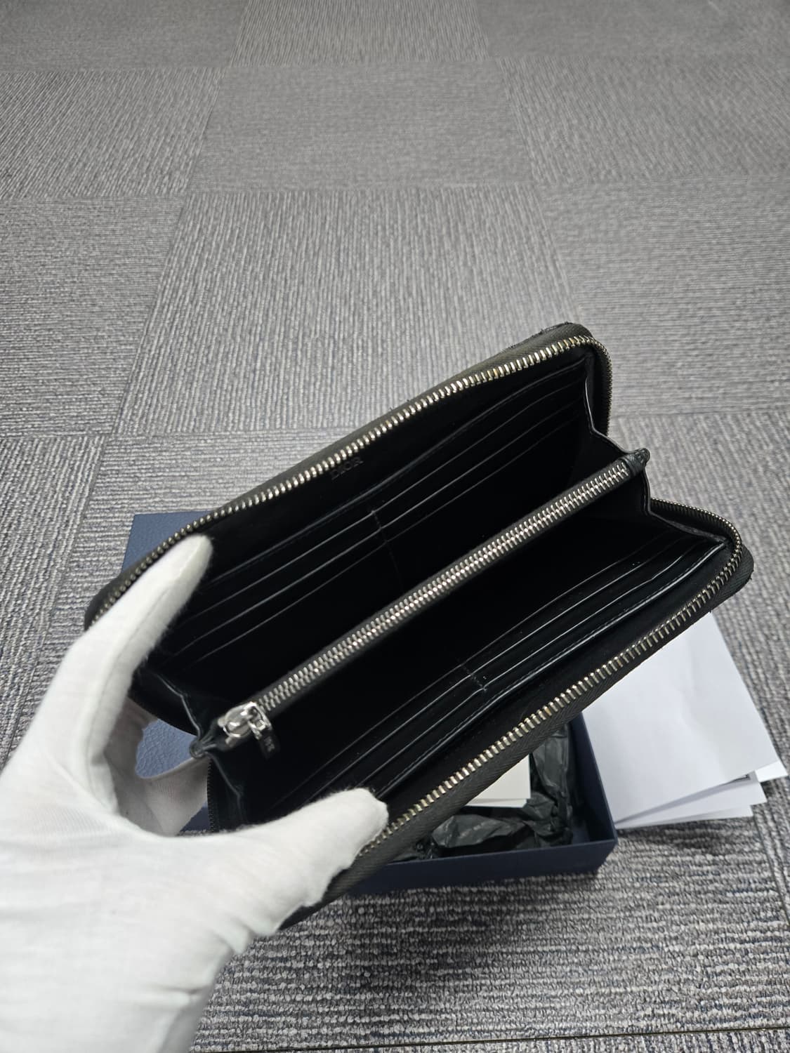 [특가][정품] 디올 오블리크 지퍼 장지갑 상품이미지5