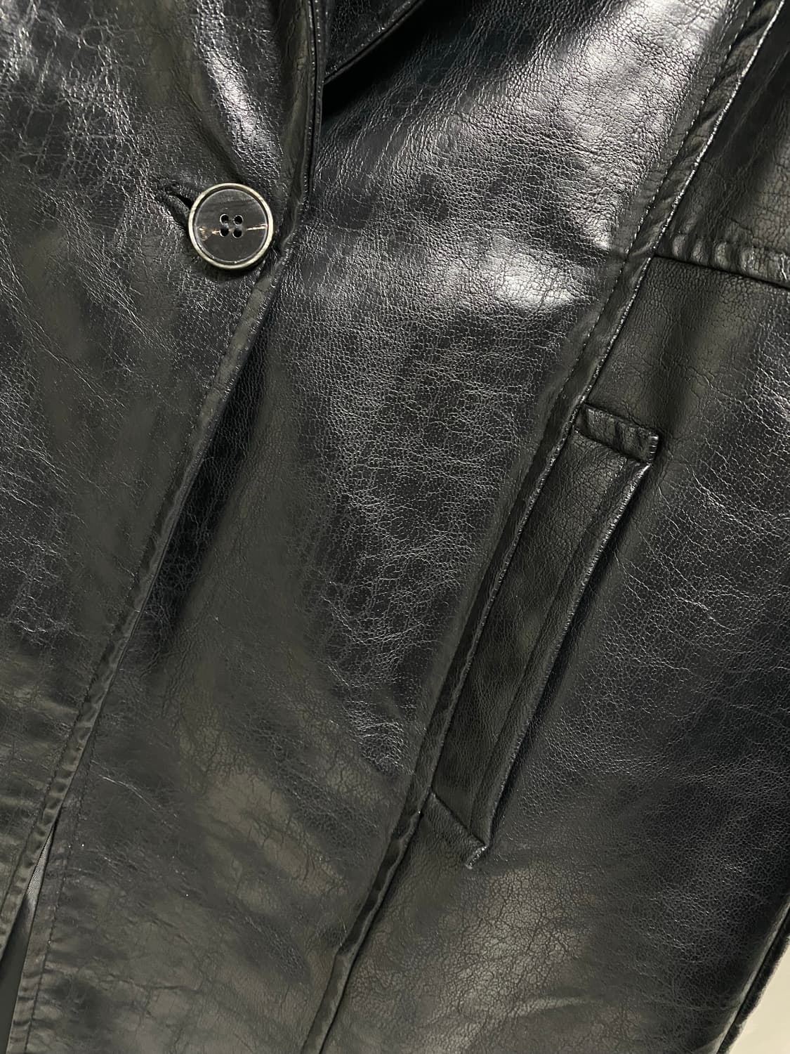 보헤미안서울 페이크 레더 자켓 보헴서  상품이미지3