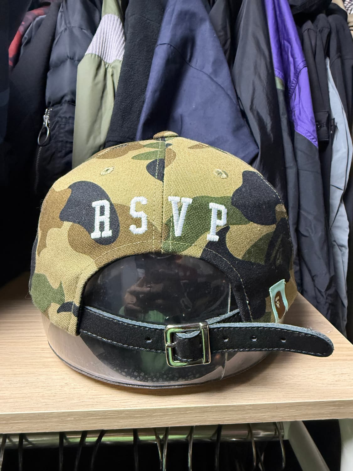 베이프 bape x rsvp 콜라보 카모 캡 상품이미지3